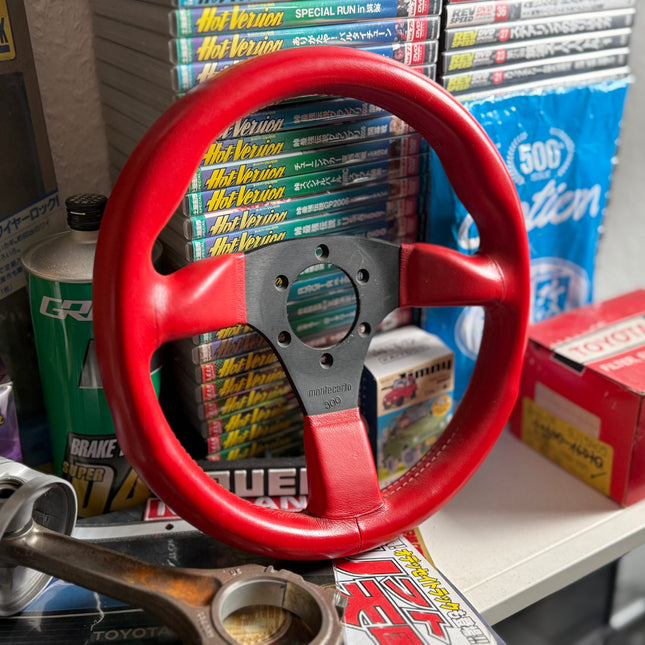 Montecarlo AS-30 Red Leather Steering Wheel
