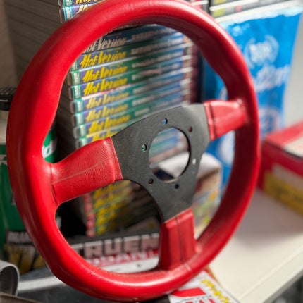 Montecarlo AS-30 Red Leather Steering Wheel