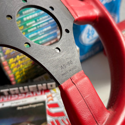 Montecarlo AS-30 Red Leather Steering Wheel
