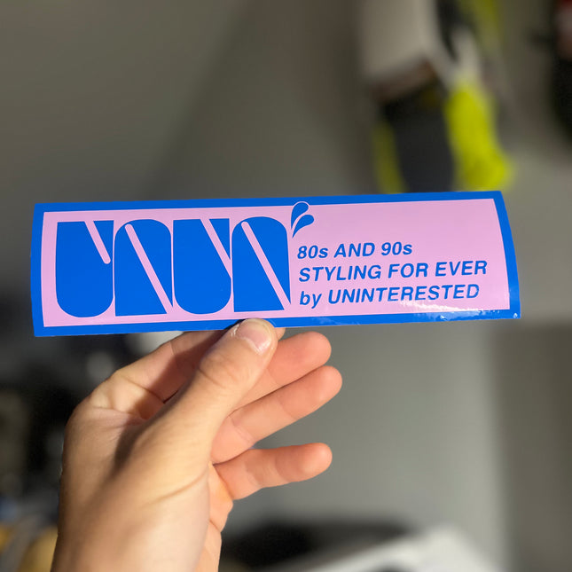 UNIN 80s and 90s Styling - slap sticker