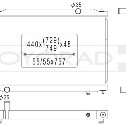 Koyorad Aluminium Radiator - Nissan GT-R R35
