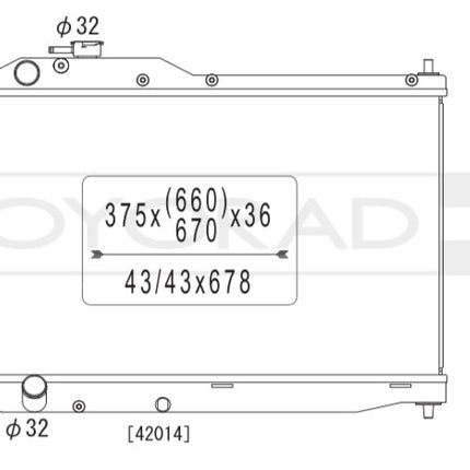 Koyorad Aluminium Radiator - Honda S2000