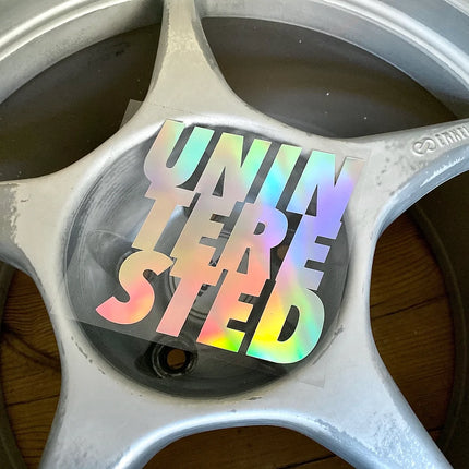 UNINTERESTED Box - die cut