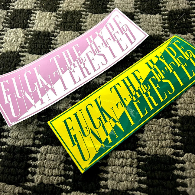FUCK THE HYPE - slap sticker