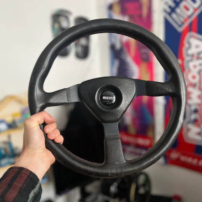 MOMO Monte Carlo V35 Leather Steering Wheel with Cover