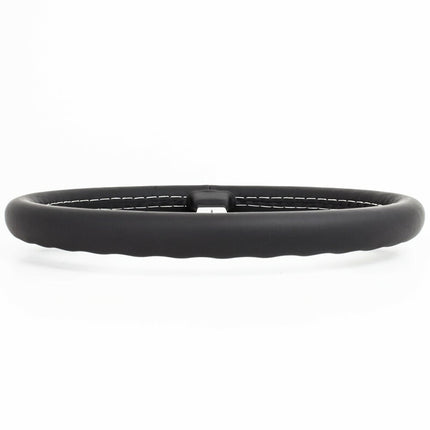 Nardi Classic ND36 Steering Wheel, Black Leather, Black Spokes, Grey Stitching, 40mm Dish