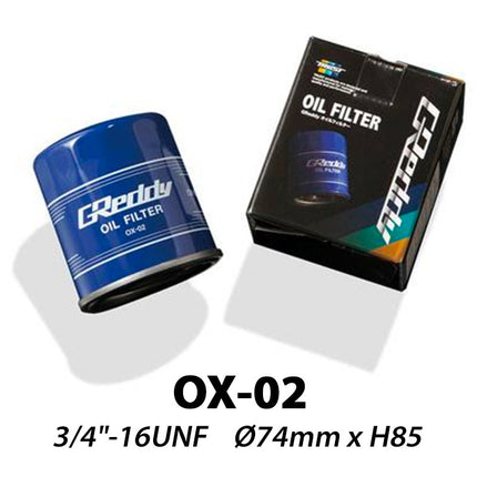 GReddy OX-02 Oil Filter l 3/4"-16 UNF (Toyota 1JZ & 2JZ, Lexus...)